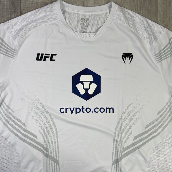 UFC Venum Authentic White Athletic Fight Night Walkout Jersey Size 3XL O - Picture 5 of 11
